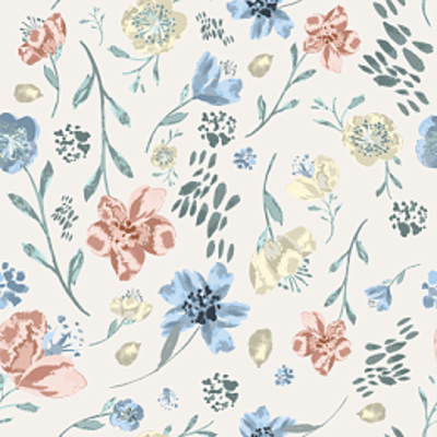 矢量手繪水彩花卉圖案素材在花布設(shè)計中的應(yīng)用